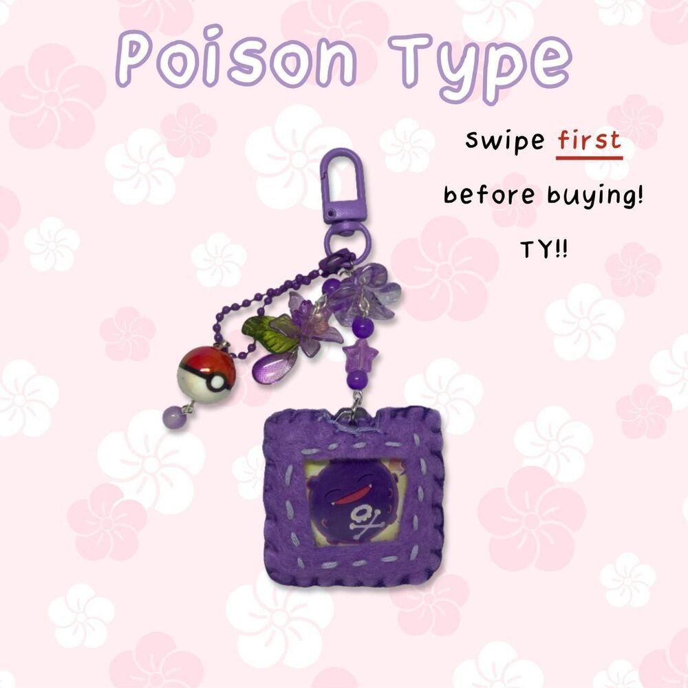 Poison Type Pokemon Custom Keychain